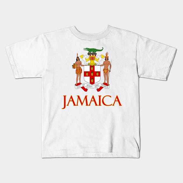 Jamaica - Coat of Arms Design Kids T-Shirt by Naves